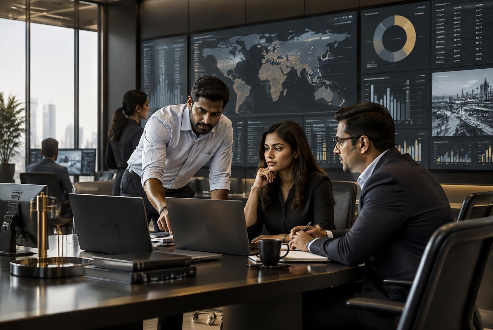 A consulting team using operational data to guide transformation